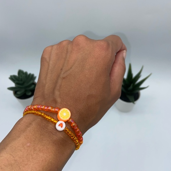 Handmade Trendy Y2K Inspired Glass Seed Bead Bracelet Set - Picture 5 of 7